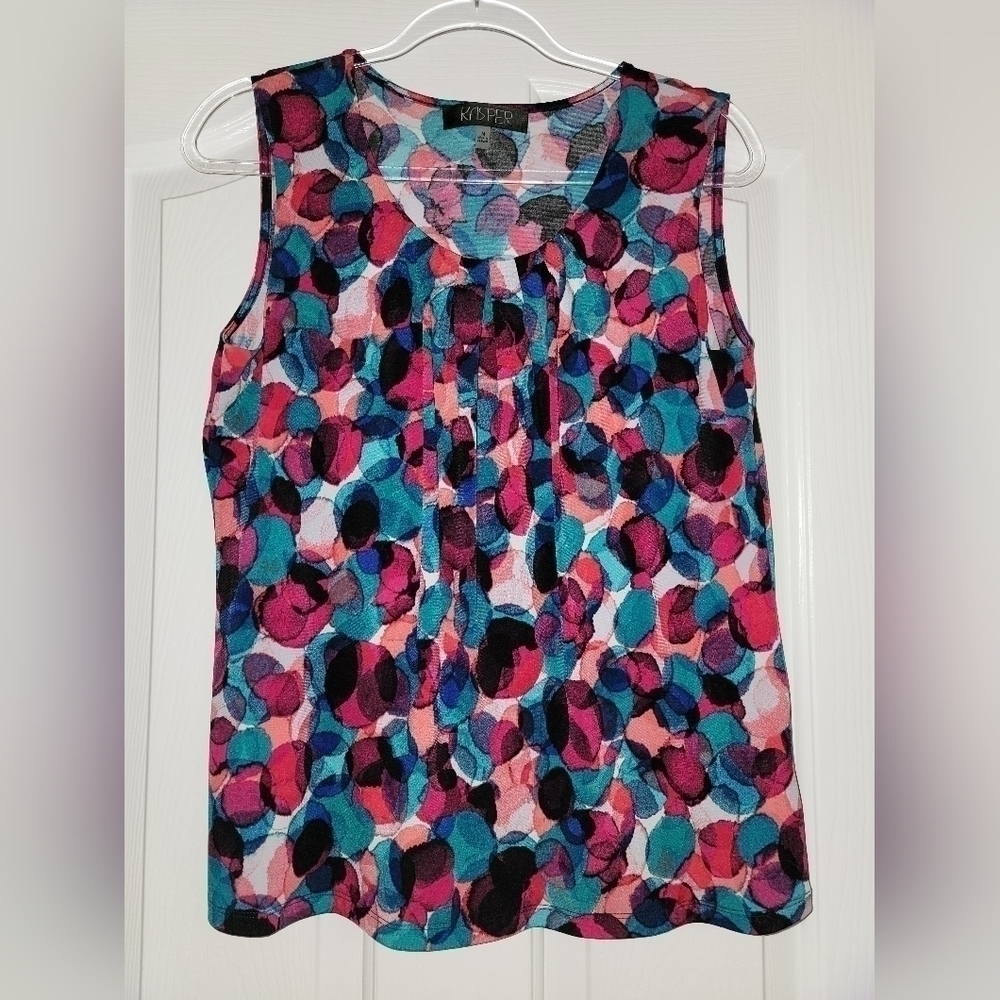 Kasper Multicolored dressy tank medium